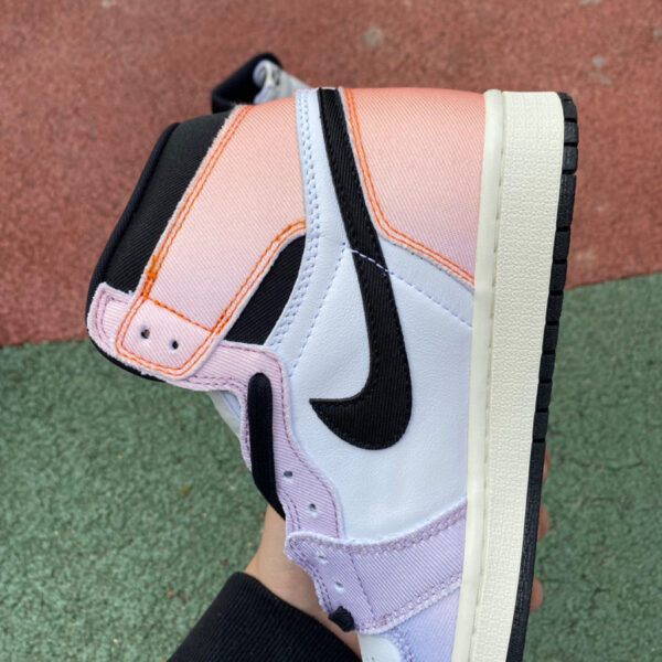 White Purple Pink Gradient Air Jordan - Image 3