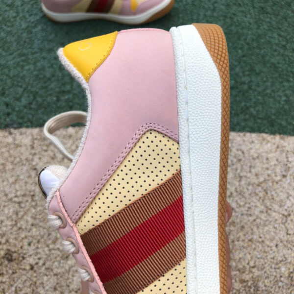 Gucci Low Top Pink And Yellow - Image 6