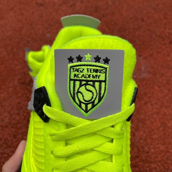 AJ4 Tennis 🎾 Fluorescent Green Air Jordan 4 Tagz Logo DV6773-700 - Image 5