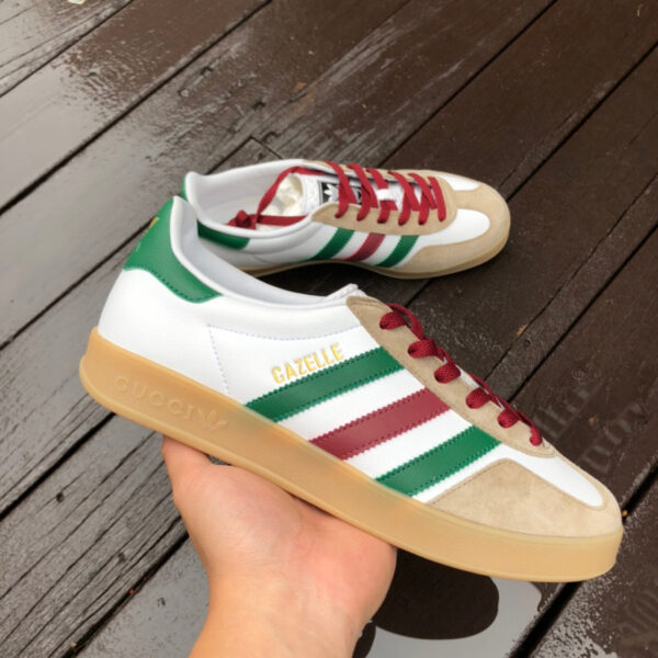 Gucci Co-Branded Adidas White Brown - Image 5