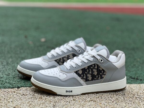 DIOR B27 Low-Top Sneakers Gray and White