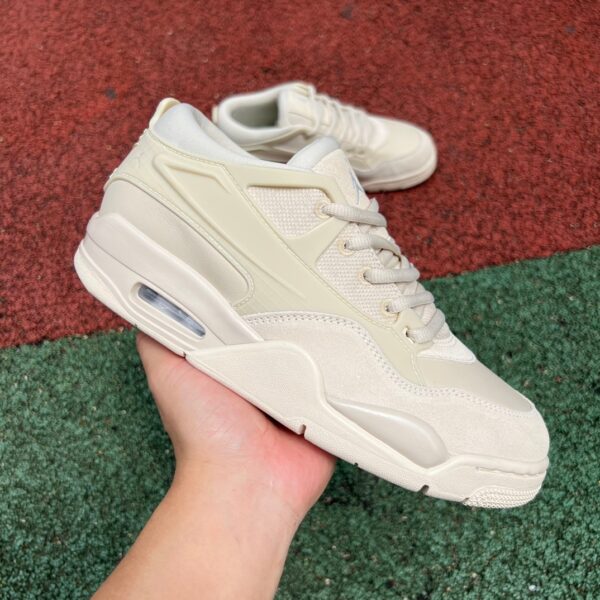 AJ4 low-top off-white RM beige basketball shoes FQ7940-200 - Image 5