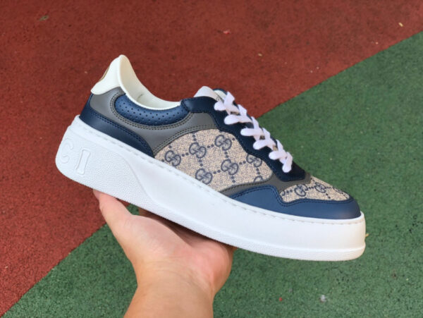 Gucci Thick-Soled Blue-Brown - Image 5