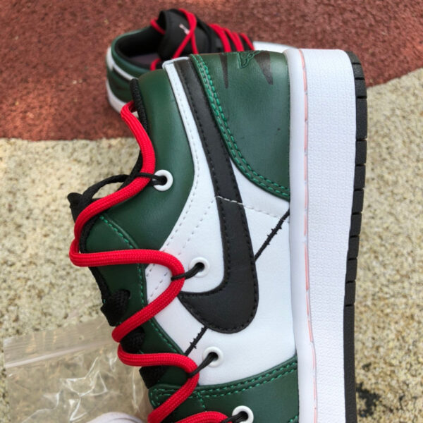 Strappy White And Green Air Jordan - Image 6