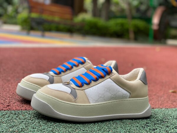 Gucci thick-soled chubby rice gray blue