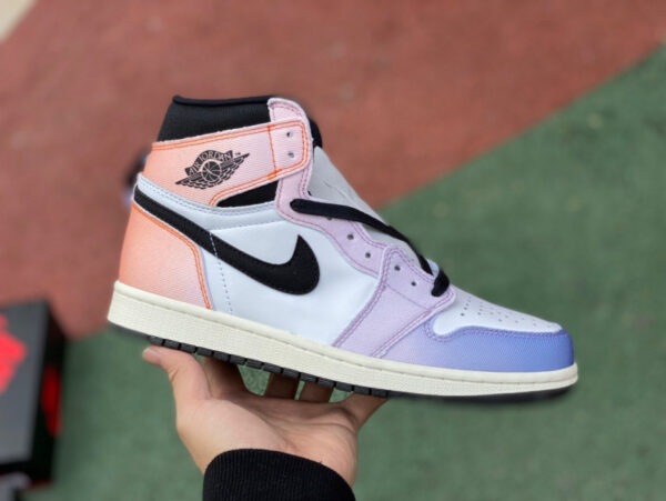 White Purple Pink Gradient Air Jordan - Image 2