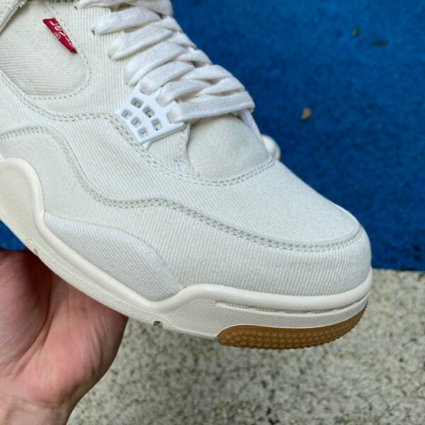 AJ4 white Levis GX pure original Levis x Levis joint white denim denim AO2571-100 - Image 12