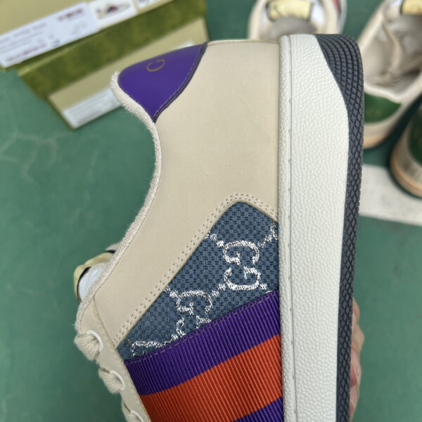 Gucci Dirty Shoes Blue Cloth, - Image 7