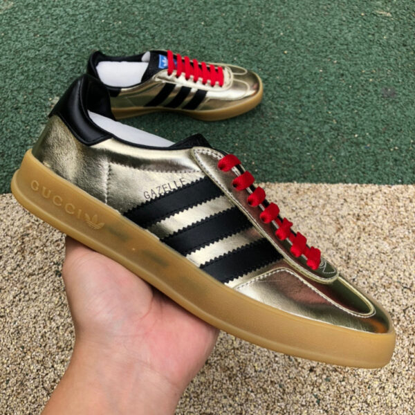Gucci Co-Branded Adidas Gold Black And Red - Image 3