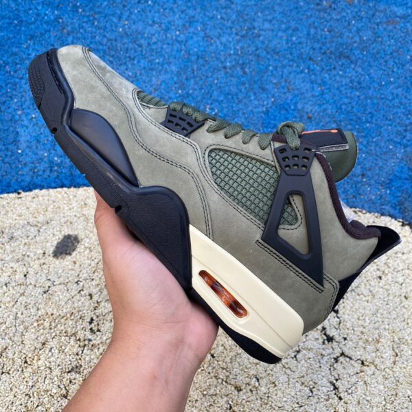 AJ4 Army Green Retro UNDFTD Low-top Retro Basketball Shoes Men's Army Green JBM351 M1 - Image 10