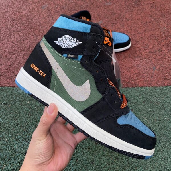Black Green Blue TEX Air Jordan - Image 7