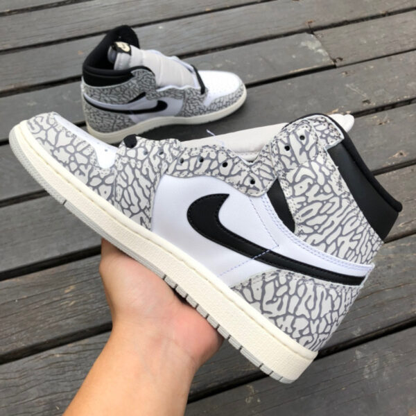 White Cement Burst Pattern Air Jordan - Image 4