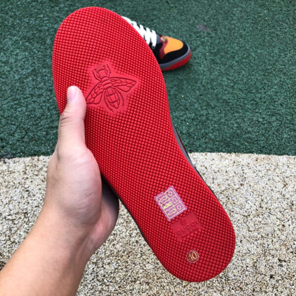 Gucci Low-Top Black Yellow And Red - Image 6