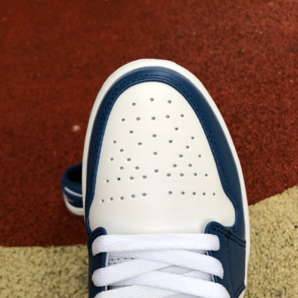 White Navy Blue Air Jordan - Image 5