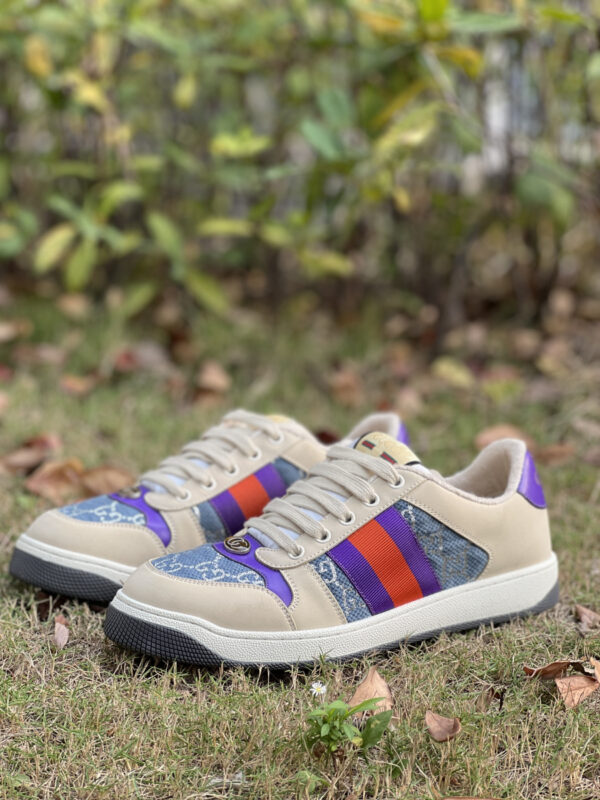 Gucci Dirty Shoes Blue Cloth,