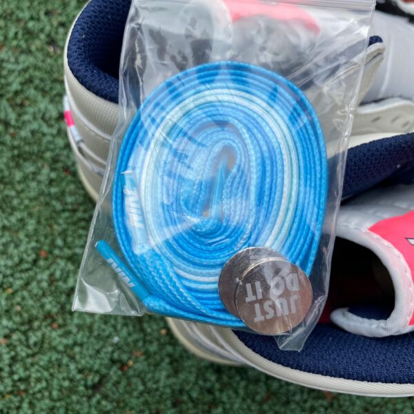 White Pink Blue Air Jordan "Pebble Beach" - Image 3