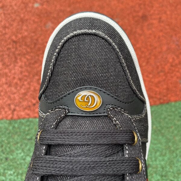 Gucci black Red Denim Round Toe - Image 4