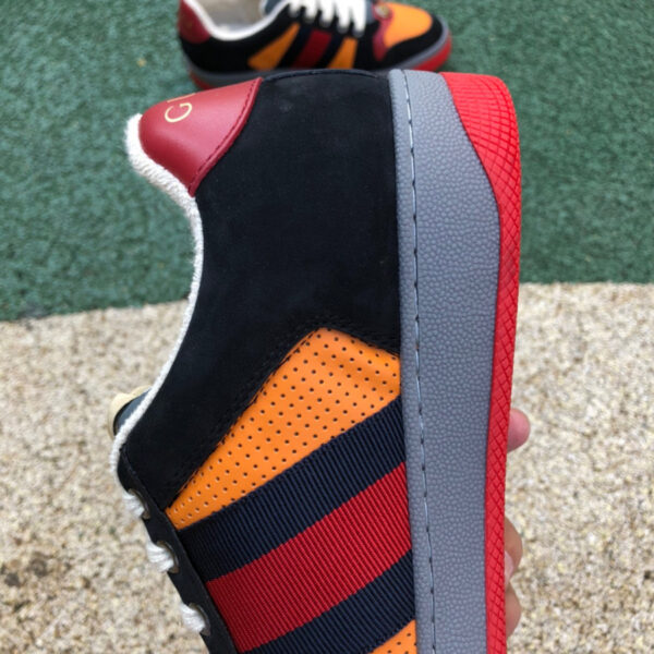 Gucci Low-Top Black Yellow And Red - Image 7