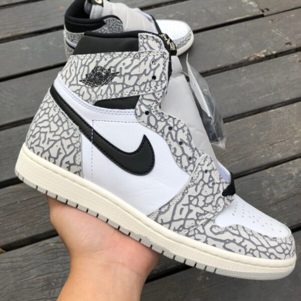 White Cement Burst Pattern Air Jordan - Image 3