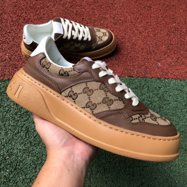Gucci thick-soled  Gray And Light Brown - Image 2