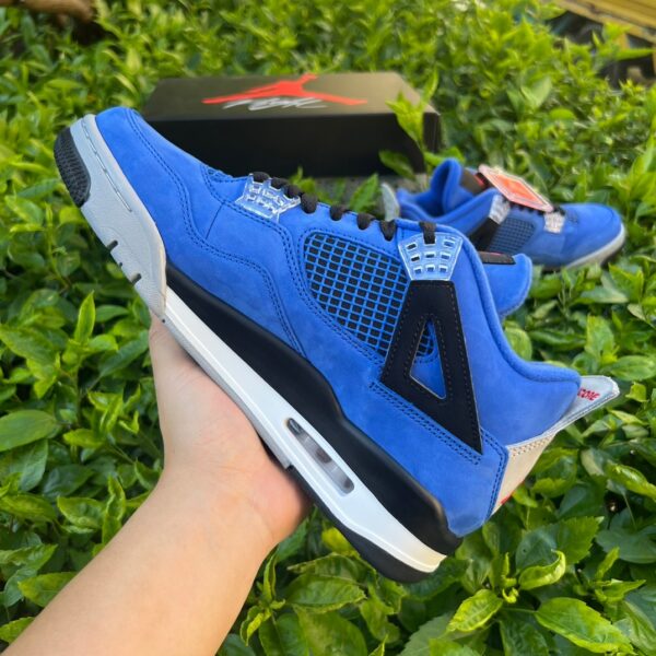 AJ4 blue and black Eminem x Jordan "Encore" low-top retro basketball shoes men's blue and black - Image 7