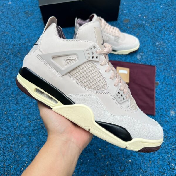 AJ4amm pink GX pure original A MA MANIÉRE x Air Jordan 4 Retro joint AJ4 pink retro FZ4810-200 - Image 5