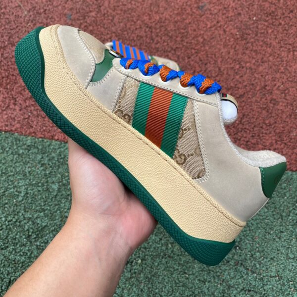 Gucci Thick-Soled Chubby Rice Gray Green - Image 4