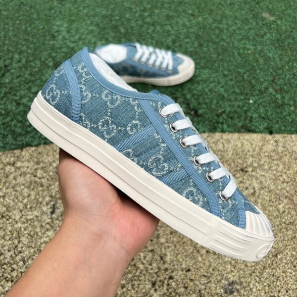 GUCCI Canvas Shoes Blue - Image 4