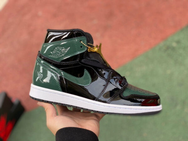 Miami Black Green Orange Air Jordan - Image 3