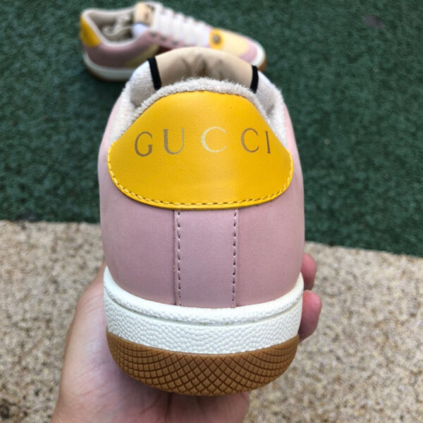 Gucci Low Top Pink And Yellow - Image 4