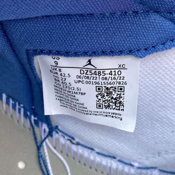 White Gray Blue Air Jordan - Image 4