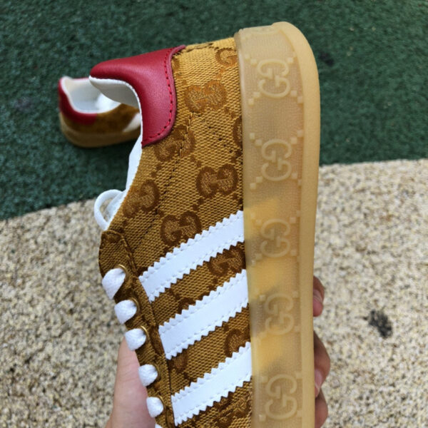 Gucci Co-Branded Adidas White Brown - Image 4