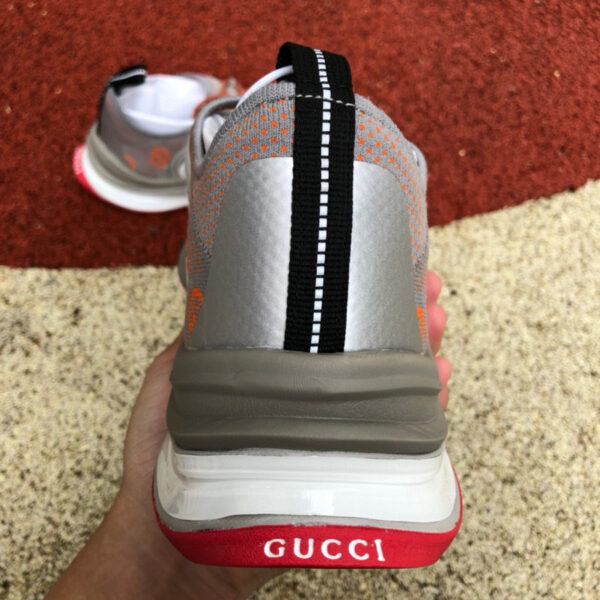Gucci Running Shoes Gray Orange - Image 6