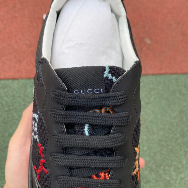 Gucci Thick-Soled Black Embroidered - Image 2