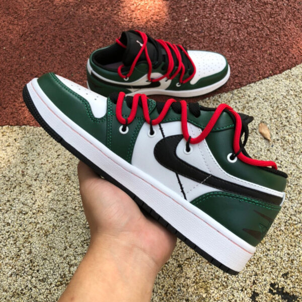 Strappy White And Green Air Jordan - Image 5