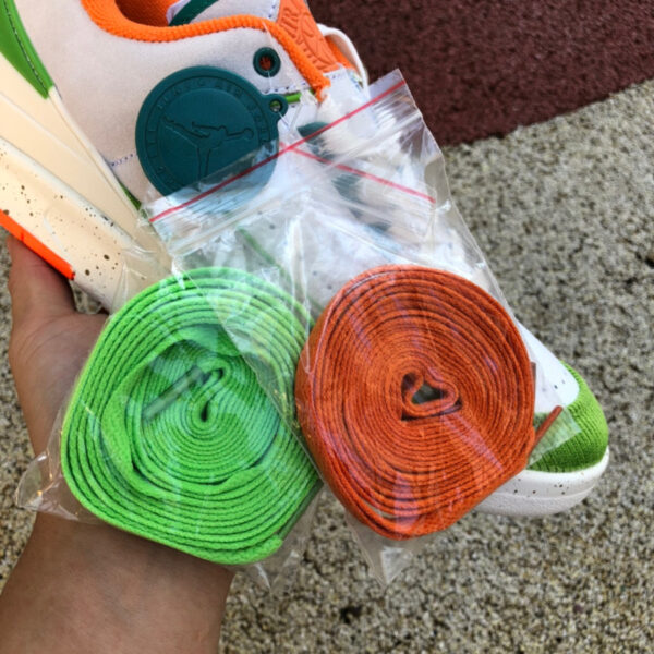 White Green Orange Titan x Air Jordan - Image 5