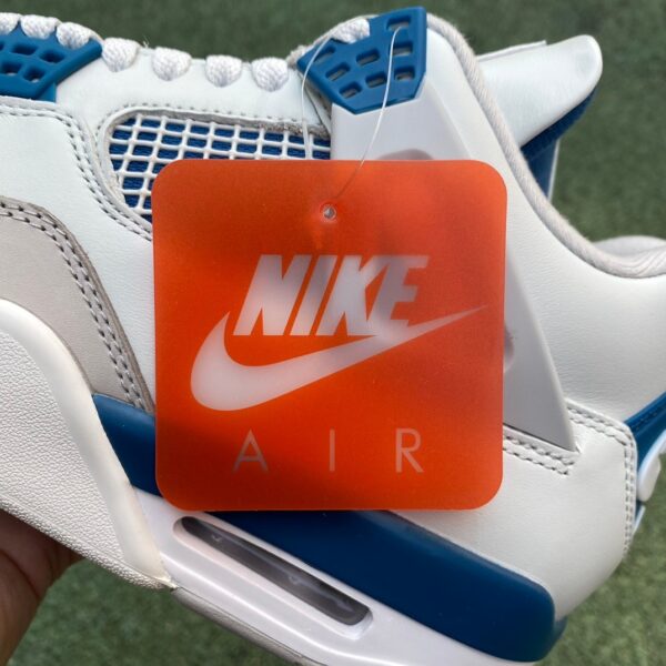 AJ4 white blue "Military Blue" 2024 white blue FV - Image 13