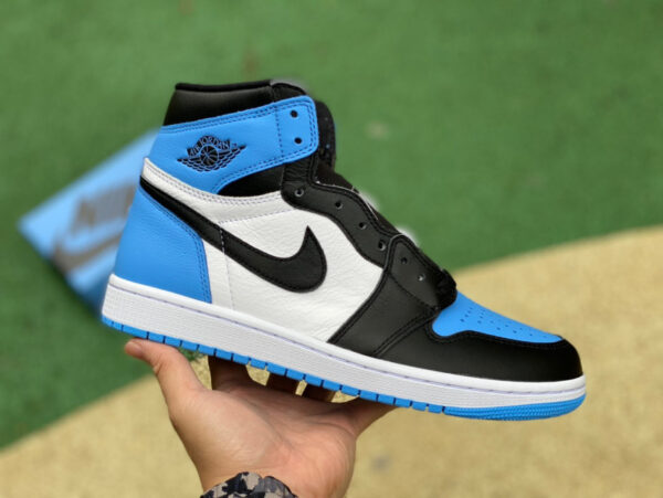 Black North Carolina University Blue Air Jordan - Image 4