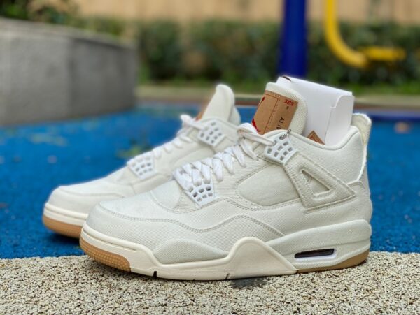 AJ4 white Levis GX pure original Levis x Levis joint white denim denim AO2571-100