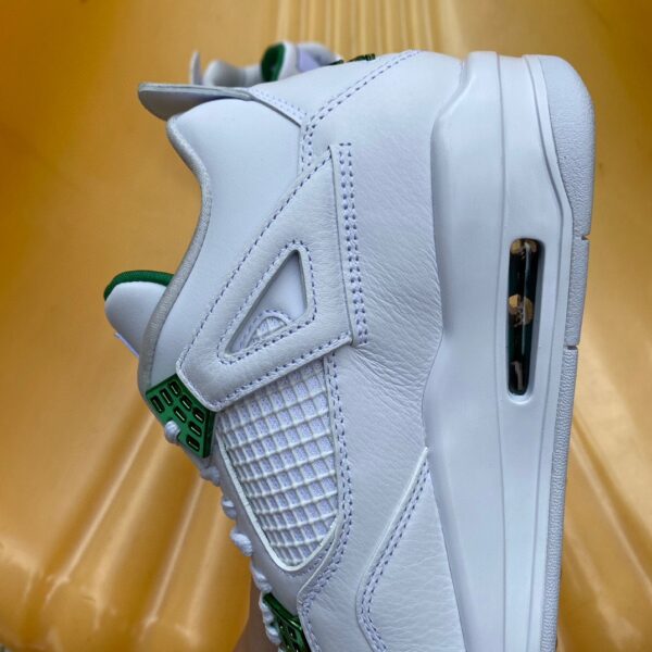 AJ4 white green metal channel original version buckle couple basketball shoes CT8527-113 - Image 10
