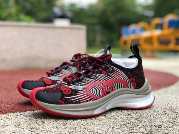 Gucci Running Shoes Black And Red