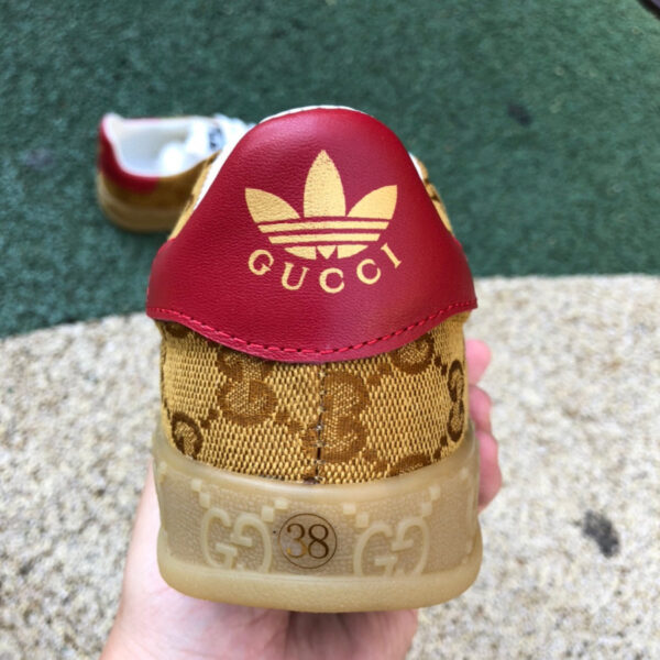 Gucci Co-Branded Adidas White Brown - Image 2
