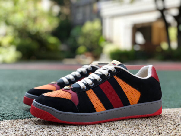 Gucci Low-Top Black Yellow And Red