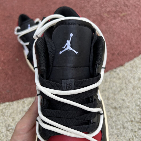 Black And White Red Air Jordan - Image 2