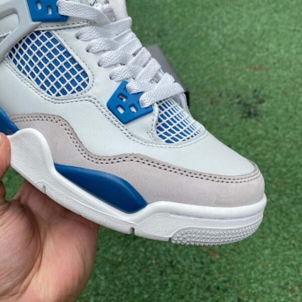 AJ4 white and blue women's model real shot cut piece 2024 version retro basketball shoes FV5029-141 - Image 7