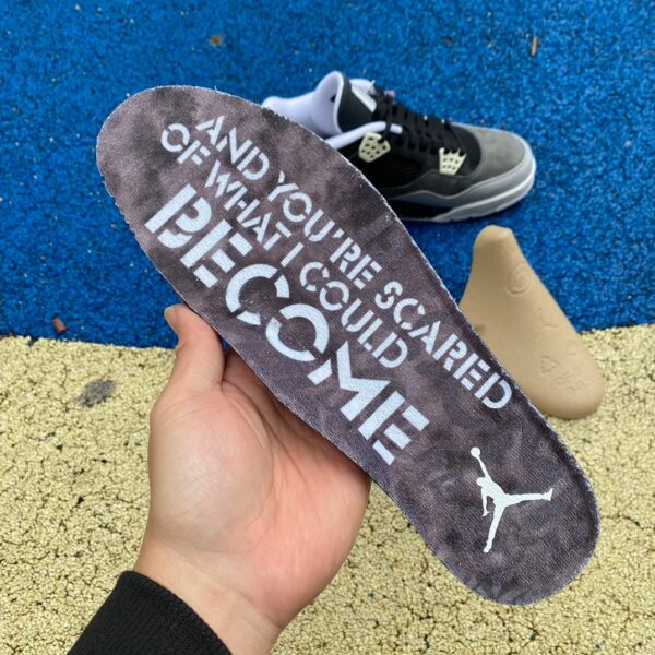 AJ4 fear Oreo black gray 626969-030 - Image 8