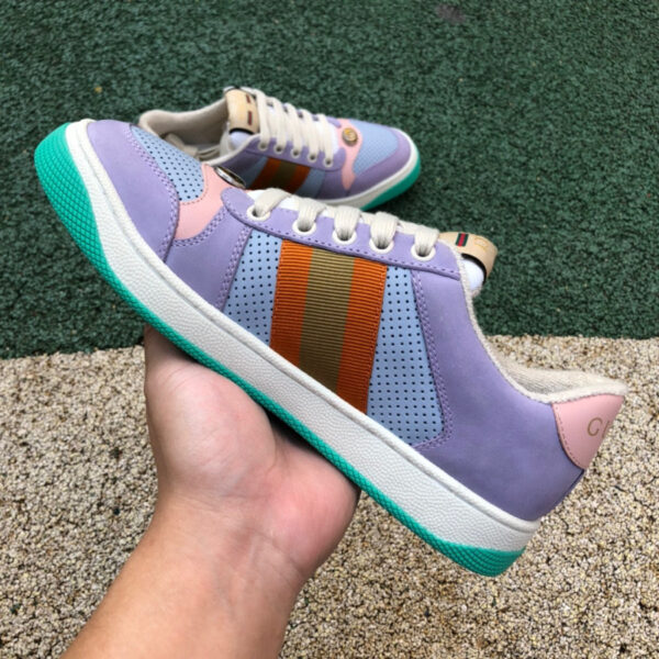 Gucci Low Top Purple Pink - Image 3