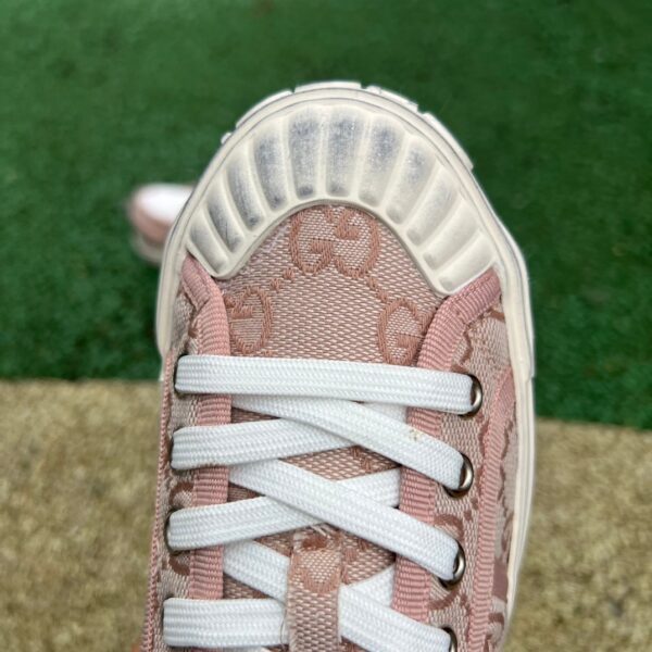 GUCCI Canvas Shoes White Pink - Image 3