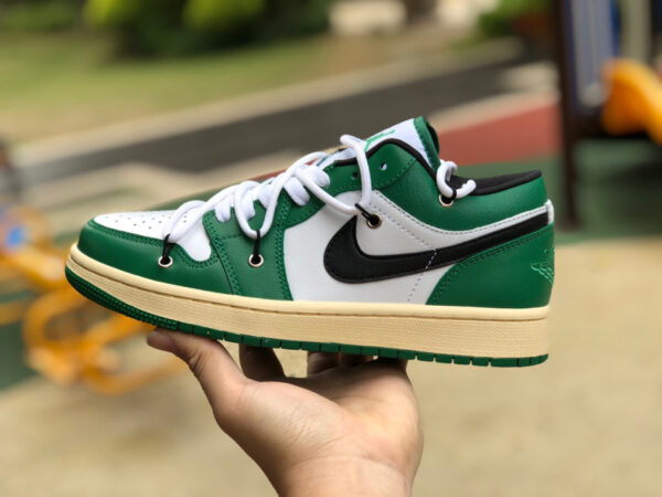 White And Green Air Jordan - Image 4