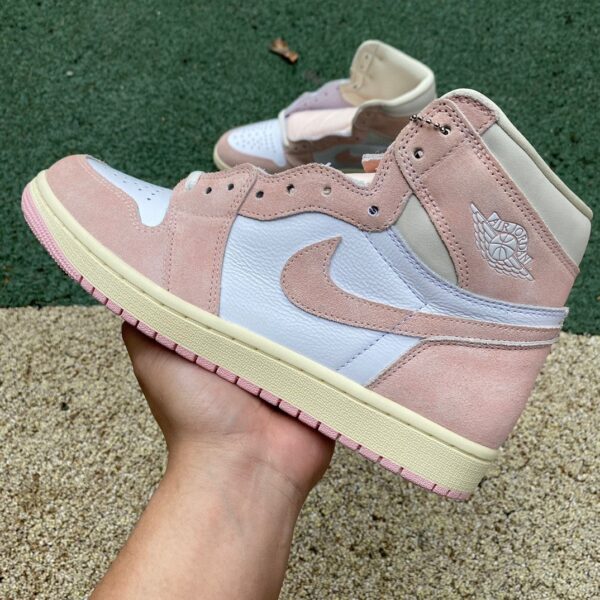 Washed White Pink Air Jordan - Image 4